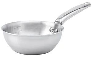 Kúpos serpenyő, de Vevő, 24 cm, Rozsdamentes acél, Ezüst