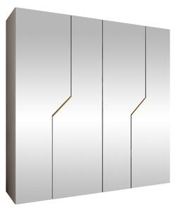 Gardróbszekrény Hartford 601, Laminált forgácslap, 202x200x52cm, Aranysárga, Kasmír