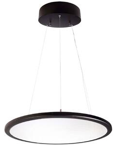 Deko Light LED Panel transparent rund Függőlámpa EEK: E (A - G) LED Fixen beépített LED-es 53.70 W Mélyfekete (RAL 9005) (342092)