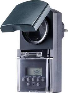 Digitális, konnektoros heti időkapcsoló óra 1800 W IP44, visszaszámláló, véletlen kapcsolás, Basetech BT-2106308