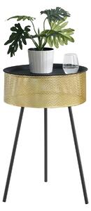 Kisasztal levehető asztallappal 65 x 40 cm Gällivare fekete/aranyszín