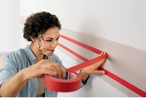 Tesa EXCELLENT (56548-00000-00) Krepp szalag Piros (H x Sz) 50 m x 30 mm 3 db