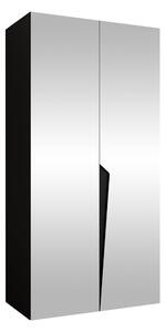 Gardróbszekrény Hartford 613, Laminált forgácslap, 202x100x52cm, Fekete