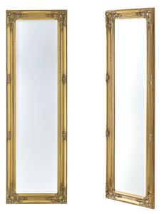 Falitükör Livorno 132 x 42 x 3,5 cm eukaliptusz fa kerettel arany