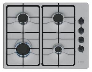 Bosch PBP6B5K80 Beépíthető 4 zónás Gáz Főzőlap - Szürke