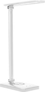 Orno Isiyo Led 7W Asztali Lámpa Induktív Töltővel és USB-Vel, 390 lm, 3000-4000-6000 K, Színhőmérséklet-Változtatás és Fényerőszabályzó Funkció, Fehér Színű