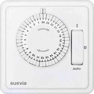 Suevia SU280447 Süllyesztett időkapcsoló óra Analóg Napi program 2200 W IP20 BE/AUTO/KI program
