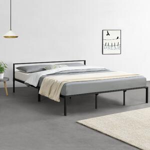 Fémkeretes ágy Imatra ágyráccsal 180x200cm minimalista stílusú fekete szinterezett