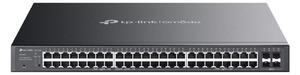 TP-Link Omada SG2452LP hálózati kapcsoló Vezérelt L2/L2+ Gigabit Ethernet (10/100/1000) Ethernet-áramellátás (PoE) támogatása 1U Fekete