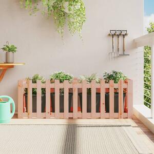 VidaXL tömör duglászfenyő kerti magaságyás kerítéssel 150x50x50 cm