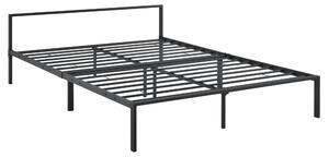 Fémkeretes ágy Imatra ágyráccsal 160x200cm minimalista stílusú fekete szinterezett