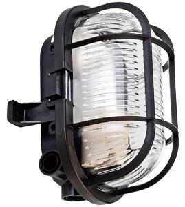 Deko Light Syrma Oval Schwarz Kültéri mennyezeti lámpa, Kültéri fali lámpa Fekete (401012)
