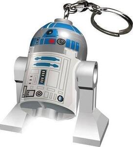 Lego Kulcstartó, LED világítással, "Star Wars R2D2" (LLGLKE21H)