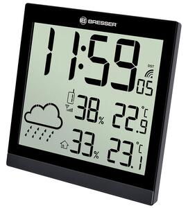 Bresser TemeoTrend JC LCD RC időjárás állomás (falióra) - Fekete