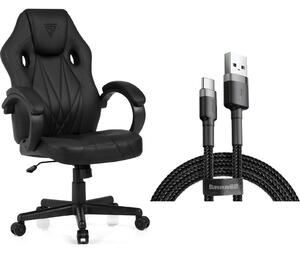 SENSE7 Prism gamer szék műbőr fekete