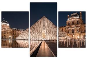 Kép - Louvre éjjel (90x60 cm)