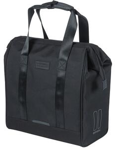 Sakwa miejska pojedyncza BASIL GRAND BICYCLE SHOPPER 23L, MIK Hooks System, wodoodporna black (NEW 2026)