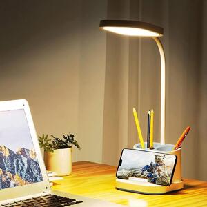 PLATINET Asztali lámpa tolltartóval, LED, 5W, 4200K, 250 Lumen, fehér
