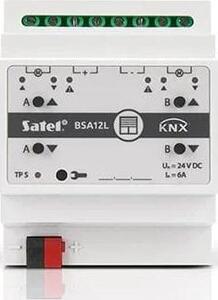 SATEL KNXBSA12L 2 relékimenetes/24 VDC-s/redőny, vagy ablakmozgató motor vezérlés