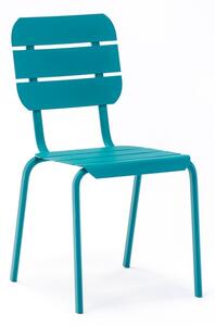 Kék fém kerti szék szett 4 db-os Alicante – Ezeis