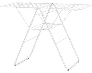 Brabantia HangOn Drying Rack ruhaszárító állvány, 20m szárítási hossz, 6db ruhaakasztó kampó, 12kg teherbírás, összecsukható, acél, fehér - 403385