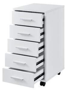 Irodai szekrény irodabútor fiókos tároló irattároló szekrény fehér