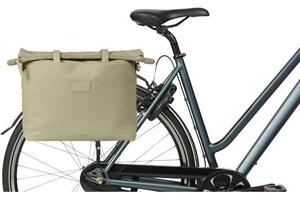 Torba BASIL MANHATTAN COMMUTER OFFICE BICYCLE BAG, HOOK-ON, 12L, Wodoodporna, Taupe (NEW 2025)