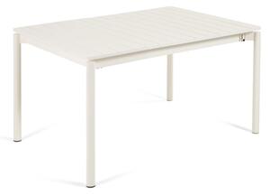 Zaltana fehér alumínium kerti asztal, 140 x 90 cm - Kave Home