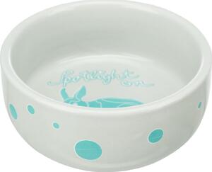 TRIXIE 60739 Kerámia Tál Nyúl 250 ml/11 cm Szürke/Színes Pötty Mintával Színes Árny Állattal