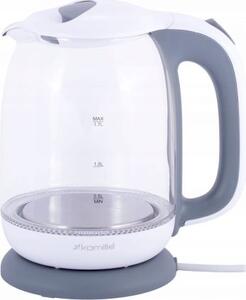 Kamille KM-1720G Elektromos Vízforraló 1,7L LED Háttérvilágítással Fehér