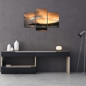 Kép - felhős tengerpart (90x60 cm)