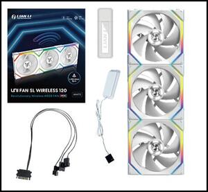 Lian Li UNI FAN SL Wireless 120 hűtő ventilátor fehér 3db (12SL1W3W)