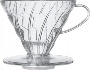 Hario V60 Átlátszó Műanyag Dripper, 2 Adagos
