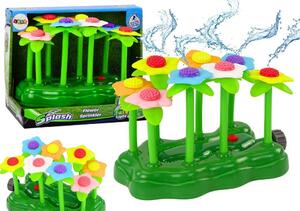 LEAN TOYS Kerti Játék Víz Virágok Sprinkler Szökőkút gyerekeknek megvilágítás