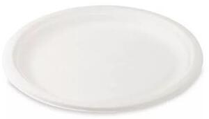 Party PLA Lebomló tányér készlet 17 cm 50 darabos - Fehér