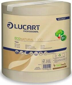 Lucart Kéztörlő 2 rétegű tekercses átmérő: 17,5 cm egyesével csomagolt 2.300 EcoNatural _ havanna barna (852407J)