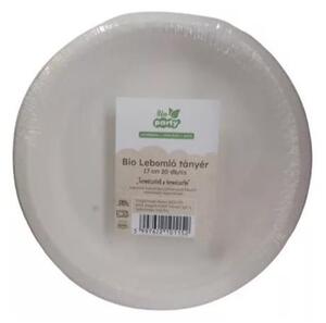 Party PLA Lebomló tányér készlet 17 cm 50 darabos - Fehér