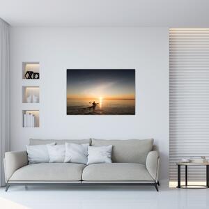 Kép a kenuzók naplementekor (90x60 cm)