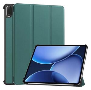 Tok álló, bőr hatású (aktív FLIP, oldalra nyíló, TRIFOLD, asztali tartó) SÖTÉTZÖLD OnePlus Pad 3 "Gigapack csomagolás" (GP-171810)