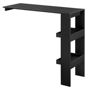 Stílusos bárasztal Bromölla falhoz szerelhető fekete