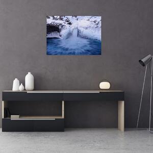 Vízesés képe télen (70x50 cm)