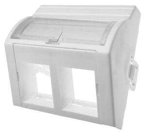 A-LANtec OS022 2x RJ45 aljzat - 45x45mm