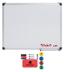 OfficeCity mágnestábla alumínium kerettel 90x60 cm (WB9060) törölhető mágnes tábla whiteboard mágneses 60x90 cm