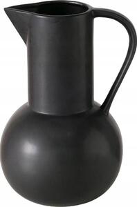 Boltze Czarny wazon dekoracyjny ZUKY, matowa kamionka, wys. 25 cm