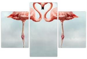 Két flamingó képe (90x60 cm)