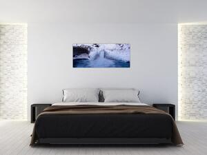 Vízesés képe télen (120x50 cm)