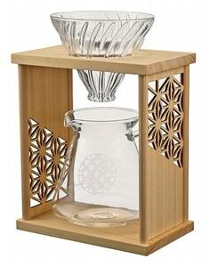 Hario - Drip Stand Set AYA - dripper ze stojakiem natural