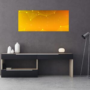 Absztrakt sárga kép (120x50 cm)