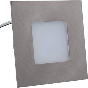 Heitronic LED-es beépíthető lámpa LED Fixen beépített LED-es 2 W Nemesacél (matt) (27693)