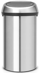 BRABANTIA Touch Bin nyomófedeles hulladékgyűjtő XXL 60L - H méret selyem ujjlenyomatmentes r.m. acél test selyem ujjlenyomatmentes fedő - 484506